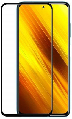 Caseline Edge To Edge Tempered Glass for Poco X3(Pack of 1)