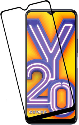 Caseline Edge To Edge Tempered Glass for Vivo Y20(Pack of 1)