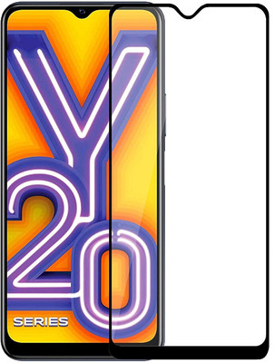 Caseline Edge To Edge Tempered Glass for Vivo Y20(Pack of 1)