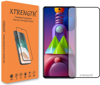 XTRENGTH Edge To Edge Tempered Glass for Samsung Galaxy M51(Pack of 1)