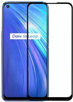 Gadget Five Edge To Edge Tempered Glass for Realme 6, Realme 6i(Pack of 1)