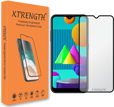 XTRENGTH Edge To Edge Tempered Glass for Samsung Galaxy M02(Pack of 1)