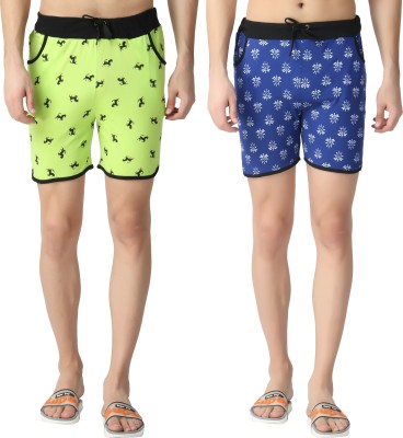 FASHA Printed Men Multicolor Regular Shorts