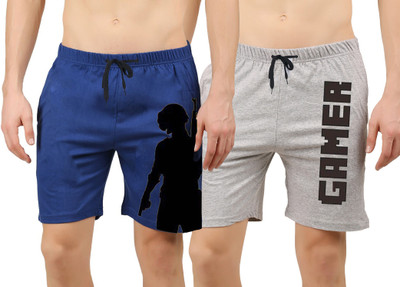 Southcity Graphic Print Men Multicolor Basic Shorts