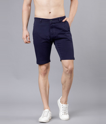 HIGHLANDER Solid Men Blue Regular Shorts