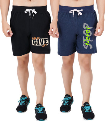 Southcity Graphic Print Men Multicolor Basic Shorts