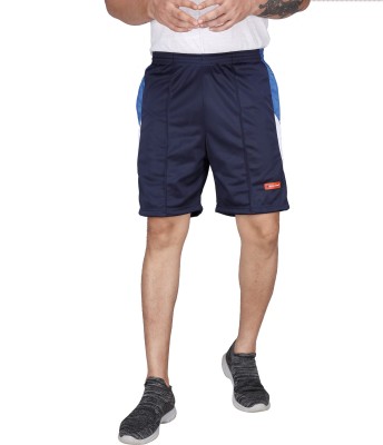 CARLTRON Solid Men Blue Sports Shorts