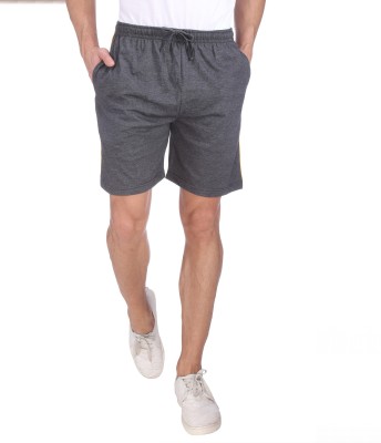 NEO GARMENTS Solid Men Grey Regular Shorts