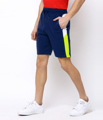 MANIAC Striped Men Dark Blue Regular Shorts