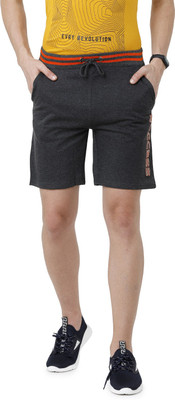 ARDEUR Printed Men Grey Basic Shorts