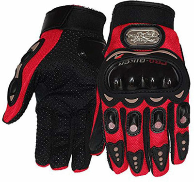 SHIFTER BIKE RIDING RIDER GLOVES FULL FINGERED MOTORCYCLE BIKE WITH HARD RACING Riding Gloves(Red)