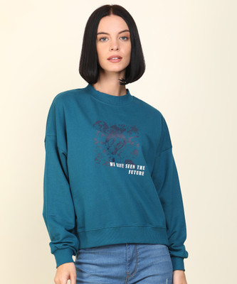 FLYING MACHINE Full Sleeve Printed Women Sweatshirt