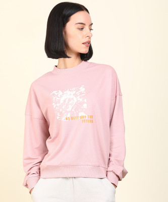 FLYING MACHINE Full Sleeve Printed Women Sweatshirt