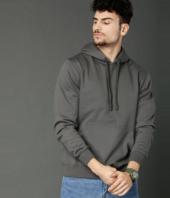 Roadster Full Sleeve Solid Men Sweatshirt