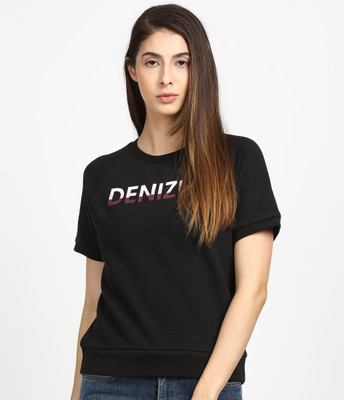 DENIZEN Half Sleeve Printed Women Sweatshirt