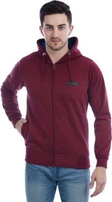 Burdy Full Sleeve Solid Men Sweatshirt