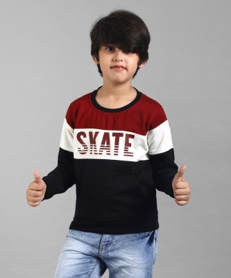 Miss & Chief Full Sleeve Color Block Boys Sweatshirt