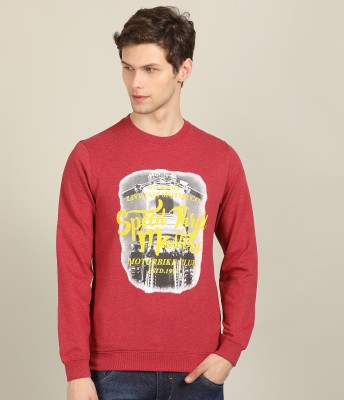 PETER ENGLAND Full Sleeve Printed Men Sweatshirt