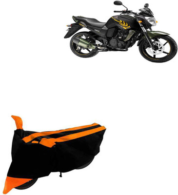 RONISH Two Wheeler Cover for Yamaha(FZ-S, Black, Orange)