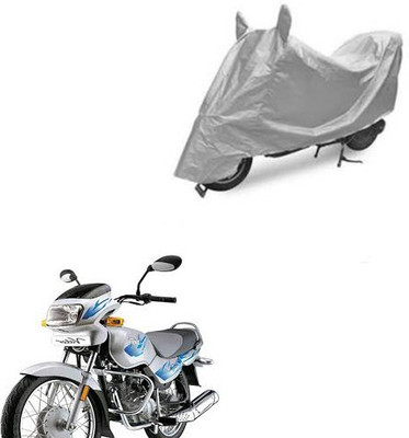 RPSENTTERPR Waterproof Two Wheeler Cover for TVS(Victor GLX, Silver)