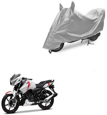 RPSENTTERPR Waterproof Two Wheeler Cover for TVS(Apache RTR 160, Silver)