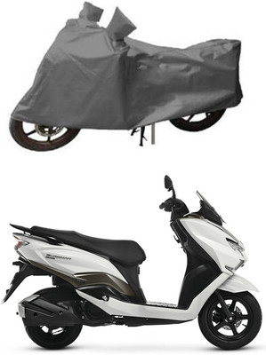 Mdstar Waterproof Two Wheeler Cover for Suzuki(Burgman Street, Grey)