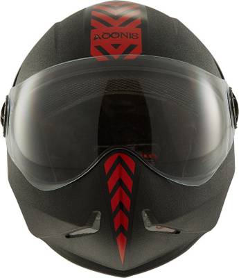 Steelbird SB-50 Adonis Dashing Motorbike Helmet  (Black, Red)