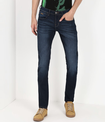 Wrangler Slim Men Dark Blue Jeans