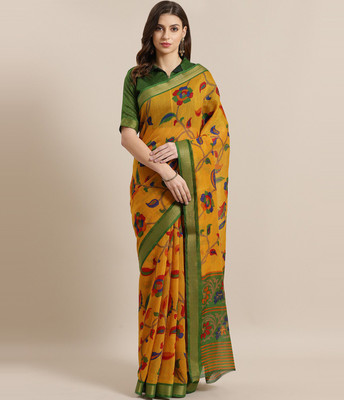 82% OFF on Ratnavati Printed Bollywood Cotton Silk Saree(Mustard) 82% OFF on Ratnavati Printed Bollywood Cotton Silk Saree(Mustard)