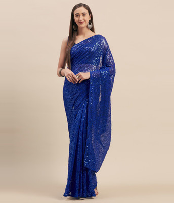 90% OFF on Four Seasons Embroidered Bollywood Georgette Saree(Blue) 90% OFF on Four Seasons Embroidered Bollywood Georgette Saree(Blue)