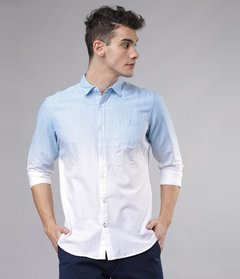 HIGHLANDER Men Printed Casual White Shirt
