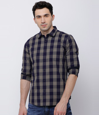 HIGHLANDER Men Checkered Casual Multicolor Shirt