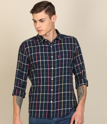 levis-men-checkered-casual-multicolor-shirt