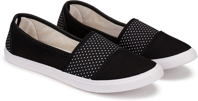 Earton Shoes for Woman Slip On Sneakers For Women(Black , 7)