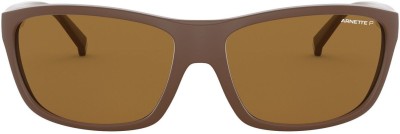 Arnette Oval Sunglasses(For Men, Brown)