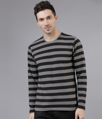 HIGHLANDER Solid Men Round Neck Multicolor T-Shirt