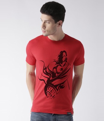 Young trendz Graphic Print Men Round Neck Red T-Shirt