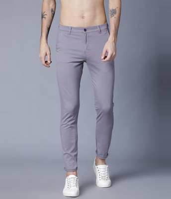 HIGHLANDER Slim Fit Men Grey Trousers