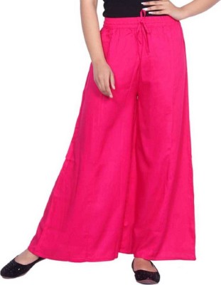 SarvSamarth Creation Relaxed Women Pink Trousers