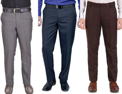 ZEE GOLD Regular Fit Men Multicolor Trousers