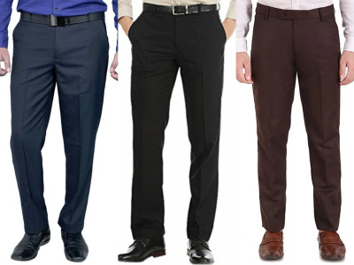 ZEE GOLD Regular Fit Men Multicolor Trousers