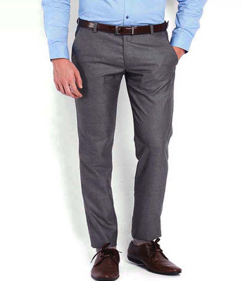 AD & AV Regular Fit Men Grey Trousers