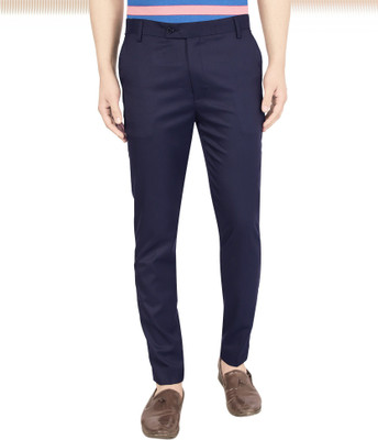 AD & AV Regular Fit Men Dark Blue Trousers