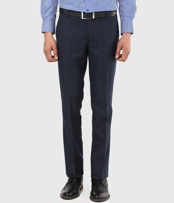 AD & AV Regular Fit Men Blue Trousers