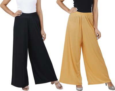 Buy That Trendz Flared Women Black, Brown Trousers