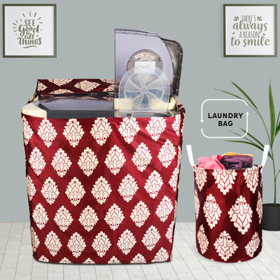 E-Retailer Semi-Automatic Washing Machine  Cover(Width: 81 cm, Maroon)