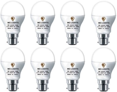 mg lights 5 W Arbitrary B22 LED Bulb(White, Pack of 8)