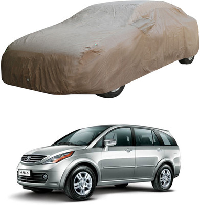 Oshotto Car Cover For Tata Aria (With Mirror Pockets)(Brown)