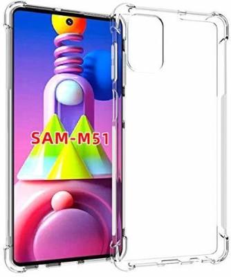 GLOBALCASE Bumper Case for SAMSUNG GALAXY M51(Transparent, Shock Proof, Silicon, Pack of: 1)