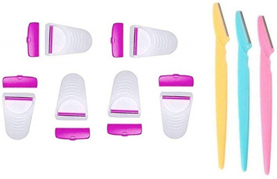 Lenon Beauty Combo of Face, Body and Eye Brow Disposable Razor Set(9 Items in the set)